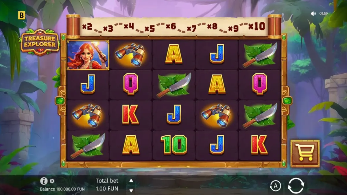 Laura Loot dalam petualangan mencari harta karun di slot Treasure Explorer