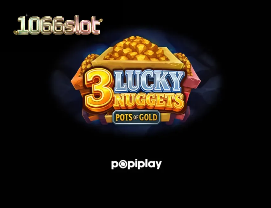 Tampilan visual slot 3 Lucky Nuggets dengan elemen tambang dan emas